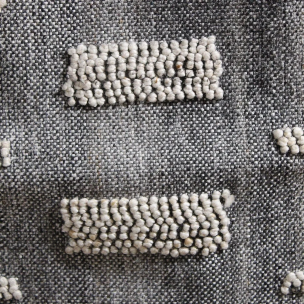 Williams Sonoma. Textured Gray & Ivory Woven Pillow Cover. Set of 2. Sq./Lumbar